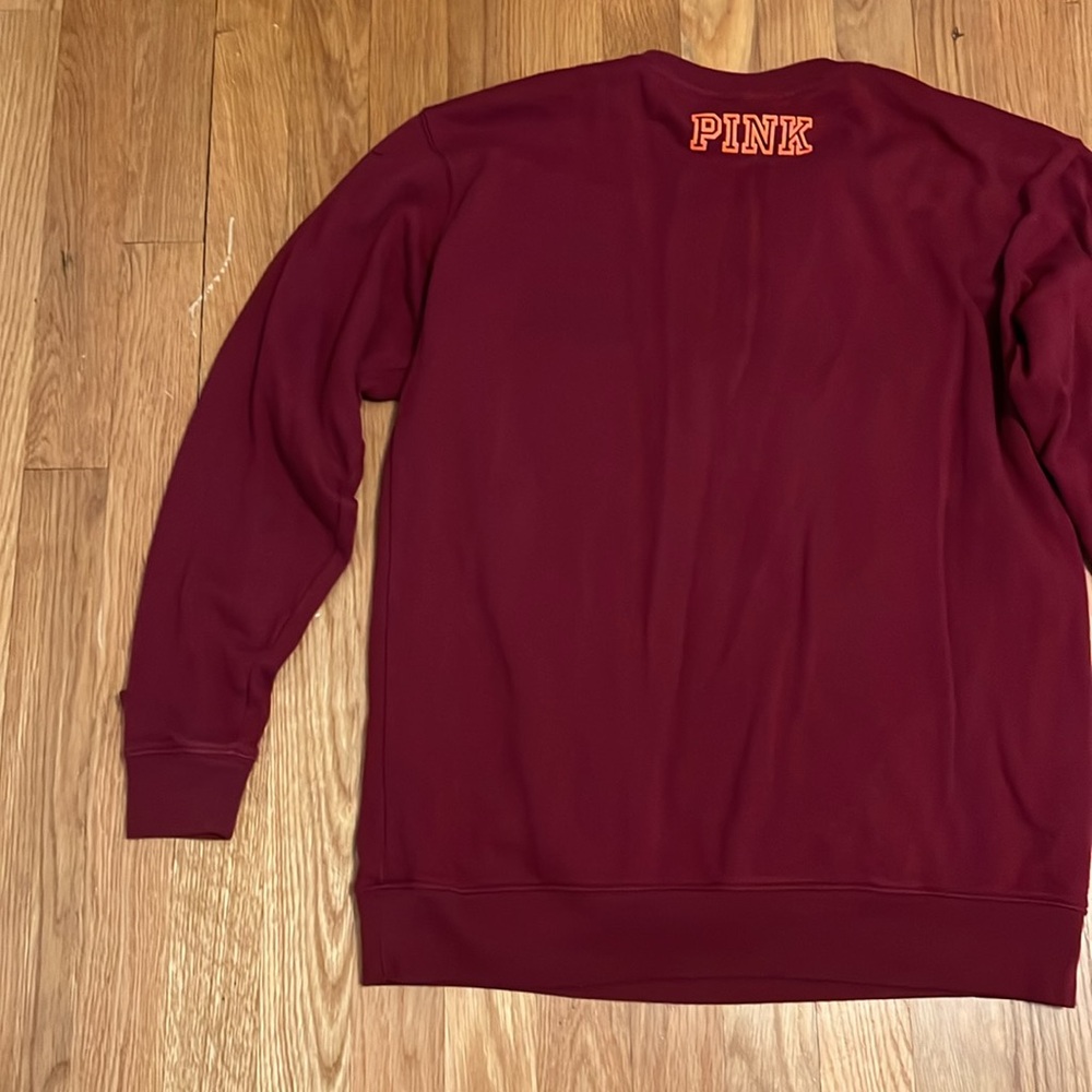 VS Virginia tech hokies Football Corset Lace Up Sweatshirt Red Limited SMALL - Picture 8 of 10